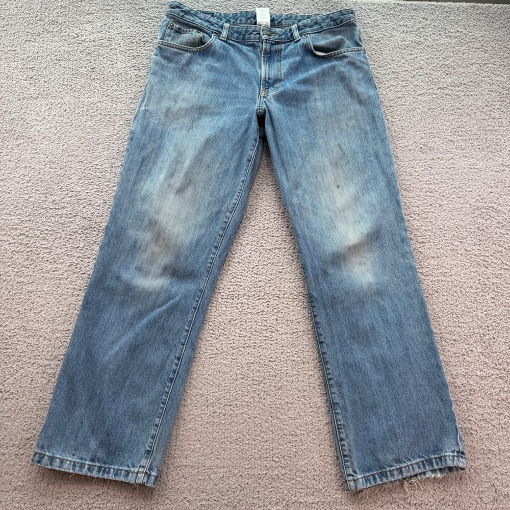 Patagonia Mens Organic Cotton Denim Jeans Medium Wash Straight Leg 56751 FA11 36